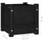 vidaXL Jardinera de madera maciza de pino negro 31x31x31 cm vidaXL Jardinera de madera maciza de pino negro 31x31x31 cm