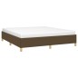 vidaXL Estructura de cama box spring tela marrón 160x200 cm