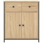 vidaXL Aparador de madera de ingeniería roble Sonoma 70x30x80 cm vidaXL Aparador de madera de ingeniería roble Sonoma 70x30x80 cm