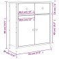 vidaXL Aparador de madera de ingeniería roble Sonoma 70x30x80 cm vidaXL Aparador de madera de ingeniería roble Sonoma 70x30x80 cm