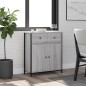 vidaXL Aparador de madera de ingeniería gris Sonoma 70x30x80 cm vidaXL Aparador de madera de ingeniería gris Sonoma 70x30x80 cm