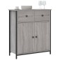 vidaXL Aparador de madera de ingeniería gris Sonoma 70x30x80 cm vidaXL Aparador de madera de ingeniería gris Sonoma 70x30x80 cm