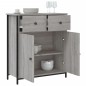 vidaXL Aparador de madera de ingeniería gris Sonoma 70x30x80 cm vidaXL Aparador de madera de ingeniería gris Sonoma 70x30x80 cm