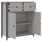 vidaXL Aparador de madera de ingeniería gris Sonoma 70x30x80 cm vidaXL Aparador de madera de ingeniería gris Sonoma 70x30x80 cm
