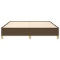 vidaXL Estructura de cama box spring tela marrón 160x200 cm