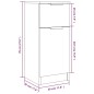 vidaXL Aparador de madera contrachapada blanco 30x30x70 cm vidaXL Aparador de madera contrachapada blanco 30x30x70 cm