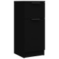 vidaXL Aparador de madera contrachapada negro 30x30x70 cm vidaXL Aparador de madera contrachapada negro 30x30x70 cm