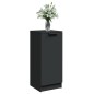 vidaXL Aparador de madera contrachapada negro 30x30x70 cm