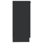 vidaXL Aparador de madera contrachapada negro 30x30x70 cm