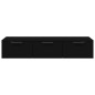 vidaXL Armario de pared madera contrachapada negro 102x30x20 cm