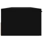 vidaXL Armario de pared madera contrachapada negro 102x30x20 cm