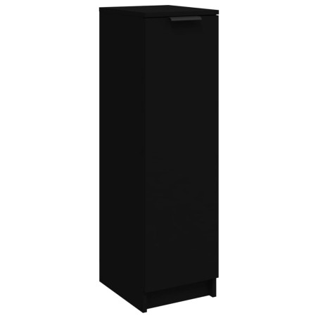 vidaXL Mueble zapatero madera contrachapada negro 30x35x100 cm