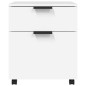 vidaXL Archivador con ruedas madera contrachapada blanco 45x38x54 cm vidaXL Archivador con ruedas madera contrachapada blanco 45x38x54 cm