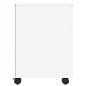 vidaXL Archivador con ruedas madera contrachapada blanco 45x38x54 cm vidaXL Archivador con ruedas madera contrachapada blanco 45x38x54 cm