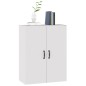 vidaXL Armario colgante de madera contrachapada blanco 69,5x34x90 cm vidaXL Armario colgante de madera contrachapada blanco 69,5x34x90 cm