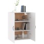 vidaXL Armario colgante de madera contrachapada blanco 69,5x34x90 cm vidaXL Armario colgante de madera contrachapada blanco 69,5x34x90 cm