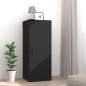 vidaXL Armario de pared madera contrachapada negro 34,5x34x90 cm