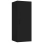 vidaXL Armario de pared madera contrachapada negro 34,5x34x90 cm