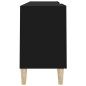 vidaXL Mueble para TV madera contrachapada negro 150x30x50 cm