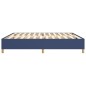 vidaXL Estructura de cama box spring tela azul 200x200 cm