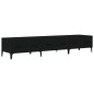 vidaXL Mueble de TV madera contrachapada negro 150x34,5x30 cm vidaXL Mueble de TV madera contrachapada negro 150x34,5x30 cm
