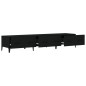 vidaXL Mueble de TV madera contrachapada negro 150x34,5x30 cm vidaXL Mueble de TV madera contrachapada negro 150x34,5x30 cm