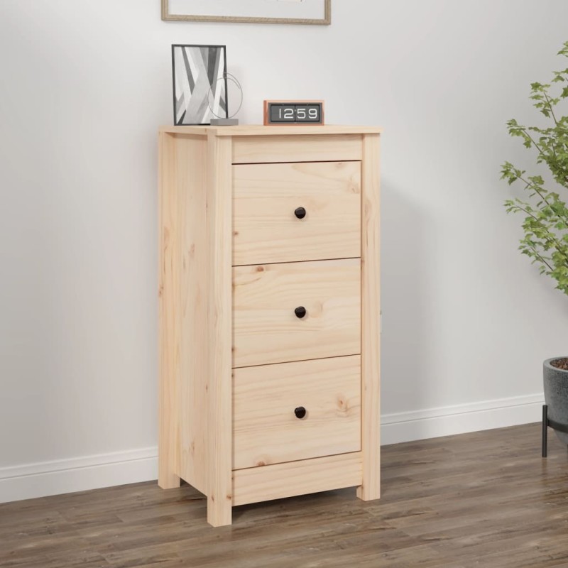 vidaXL Aparador de madera maciza de pino 40x35x80 cm vidaXL Aparador de madera maciza de pino 40x35x80 cm