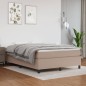 vidaXL Estructura cama box spring cuero sintético capuchino 140x200 cm vidaXL Estructura cama box spring cuero sintético capuchino 140x200 cm