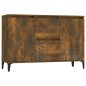 vidaXL Aparador madera contrachapada color roble ahumado 104x35x70 cm vidaXL Aparador madera contrachapada color roble ahumado 104x35x70 cm