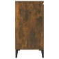 vidaXL Aparador madera contrachapada color roble ahumado 104x35x70 cm vidaXL Aparador madera contrachapada color roble ahumado 104x35x70 cm