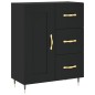 vidaXL Aparador alto madera contrachapada negro 69,5x34x180 cm vidaXL Aparador alto madera contrachapada negro 69,5x34x180 cm