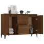 vidaXL Aparador de madera contrachapada roble marrón 104x35x70 cm vidaXL Aparador de madera contrachapada roble marrón 104x35x70 cm