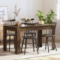 vidaXL Mesa de comedor madera contrachapada roble marrón 140x74,5x76 cm vidaXL Mesa de comedor madera contrachapada roble marrón 140x74,5x76 cm
