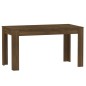 vidaXL Mesa de comedor madera contrachapada roble marrón 140x74,5x76 cm vidaXL Mesa de comedor madera contrachapada roble marrón 140x74,5x76 cm