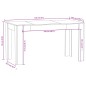 vidaXL Mesa de comedor madera contrachapada roble marrón 140x74,5x76 cm vidaXL Mesa de comedor madera contrachapada roble marrón 140x74,5x76 cm