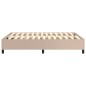 vidaXL Estructura cama box spring cuero sintético capuchino 140x200 cm vidaXL Estructura cama box spring cuero sintético capuchino 140x200 cm