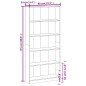 vidaXL Estantería 5 baldas contrachapada roble ahumado 80x24x175 cm vidaXL Estantería 5 baldas contrachapada roble ahumado 80x24x175 cm
