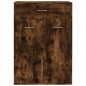 vidaXL Mueble zapatero madera contrachapada roble ahumado 60x35x84 cm vidaXL Mueble zapatero madera contrachapada roble ahumado 60x35x84 cm