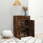 vidaXL Mueble zapatero madera contrachapada roble ahumado 60x35x84 cm vidaXL Mueble zapatero madera contrachapada roble ahumado 60x35x84 cm