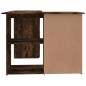 vidaXL Escritorio de esquina contrachapada roble ahumado 145x100x76cm vidaXL Escritorio de esquina contrachapada roble ahumado 145x100x76cm