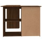 vidaXL Escritorio de esquina contrachapada roble marrón 145x100x76 cm vidaXL Escritorio de esquina contrachapada roble marrón 145x100x76 cm