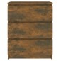 vidaXL Aparador madera contrachapada color roble ahumado 60x35x76 cm