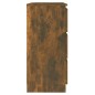 vidaXL Aparador madera contrachapada color roble ahumado 60x35x76 cm