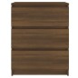 vidaXL Aparador de madera contrachapada roble marrón 60x35x76 cm vidaXL Aparador de madera contrachapada roble marrón 60x35x76 cm
