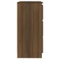vidaXL Aparador de madera contrachapada roble marrón 60x35x76 cm vidaXL Aparador de madera contrachapada roble marrón 60x35x76 cm