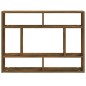 vidaXL Estantería de pared contrachapada roble ahumado 75x16x55 cm vidaXL Estantería de pared contrachapada roble ahumado 75x16x55 cm