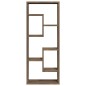 vidaXL Estantería pared madera contrachapada marrón roble 36x16x90 cm vidaXL Estantería pared madera contrachapada marrón roble 36x16x90 cm