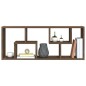 vidaXL Estantería pared madera contrachapada marrón roble 36x16x90 cm vidaXL Estantería pared madera contrachapada marrón roble 36x16x90 cm