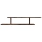 vidaXL Estante de pared TV contrachapado roble ahumado 125x18x23 cm