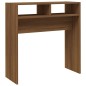 vidaXL Mesa consola madera contrachapada roble marrón 78x30x80 cm